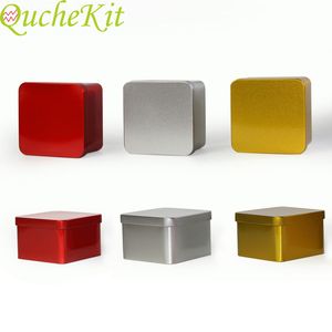 Mini Metal Storage Box Square Iron Tin Boxes Candy Chocolate Gift Soap Small Things Sundries Packaing