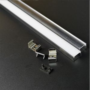 Perfil Conduzido De 12mm venda por atacado-Tiras lote polegadas m conectivo LED Barra de luz da barra Anodizado Preto Slim Flat Perfil de alumínio para mm V V