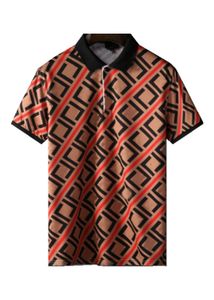 2022럭셔리 캐주얼 남성 T 셔츠 통기성 폴로 착용 디자이너 반팔 티셔츠 100% 면 고품질 도매 흑백 사이즈 M-3XL#ZO35