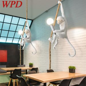 Pendant Lights Contemporary Creative Novel Monkey Shape Decorative For Home Dinning Room Lamps