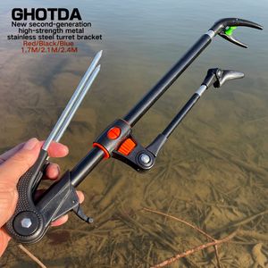 Wholesale stainless steel rods for sale - Group buy 1 M M M Stainless Steel Telescoping Fishing Pole Hand Rod Holder Stand Bracket Adjustable Fishing Tool