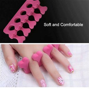 Mode Partihandel Sponge Toe Separators Heart Shape 10.5cm 3,3cm Skönhetssalong Nail Manicure Tools