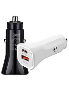 PD 20W Carregador de carro Adaptador de telefone USB Charging Rápido QC3.0 Carga rápida 20 W Tipo C Telefones Chargers compatíveis para Samsunge Xiaomi