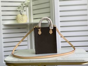 Modedesigners kvinnor handväskor lyxiga lady axel väskor kvalitet läder messenger väska klassiska blommor crossbody purses plaid totes 69442a