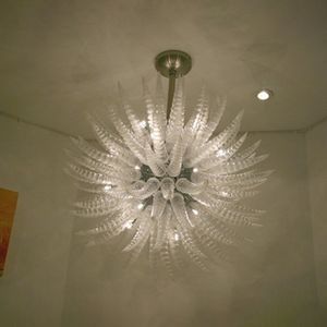 Illuminazione moderna a sospensione a LED Lampada artistica Designer Italia Lampadari in vetro soffiato a mano Luci Cucina Lampade a sospensione Soggiorno Cafe Lampade nordiche 32 pollici