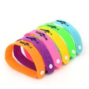 controls Insect Repellent Bracelet Sanded Fabric Adjustable Wrist Strap With Button Hole Design Wristband For Adults And Children