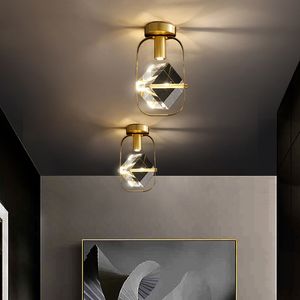 Nordic Crystal Ceiling Lights Luxury Art Modern Decoration light Kitchen Villa Aisle Corridor Foyer Led Lamp