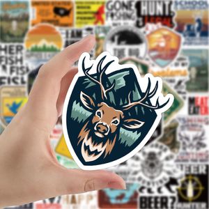 50 teile/satz Poster Kleine wasserdichte Skateboard Aufkleber Gehen Jagd Graffiti Für Notebook Laptop Flasche Helm Auto Aufkleber PVC Gitarre Aufkleber