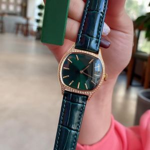 Lady Dress Bracelet fashion Geometric Wine barrel watches New Minimalist Square Quartz Wristwatch female Casual Leather 34mm