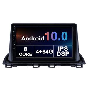 Bil DVD-spelare 10 tum för Mazda Axela 2013-2018 Android Touch Screen med GPS-navigering Multimedia System Support Back up Camera