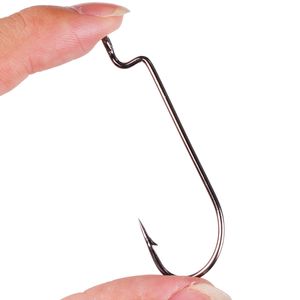 100 шт./Лот узкий морской рыбацкий крючок высококачественный крюк для мягкой червя.