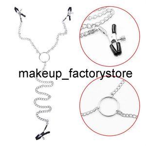 Massage Sexy Toy Flirt Stimulation Breast Nipple Labia Clamps With Chain Clips Slave BDSM Fetish Erotic For Women Couples Adult Sex Game