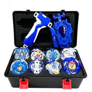 Blue Devils Set Beybleyd Metal Fusion Gyro with Storage Box Upgraded Version 12Pcs Beybleyd Burst Gyroscope Toy Sets X0528