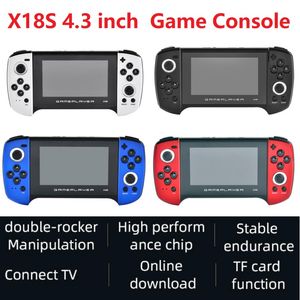 X18S Game Player inch Retro Handheld Game Console Double Joystick Support MP4 Player TF For PS1 GBC MD Game Best Gift