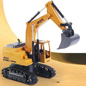 1:24 Eight-Channel Remote Control Alloy Excavator RC Engineering Car Toy