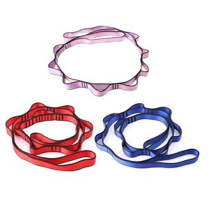 Läger möbler h7jb klättring nylon kedja rep med loopar yoga hängmatta hängande band bandlet