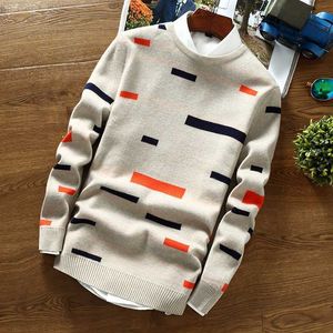 2019 Nowe Moda Mężczyźni Knitwear Cashmere Sweter S Jesień Zima Ciepłe Swetry Boże Narodzenie Wysokiej Jakości Wełny Pulower Y0907