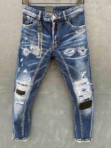 Jeans masculino DD marca moda masculina primavera verão jeans masculino slim fit plus size 44-54 calças grandes e altas vestido fino