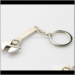 Nyckelringar Fashion Accessories Drop Delivery 2021 KeyChain Alloy Car Key Ring Skanner Justerbar skiftnyckelgåvor Souvenir Bröllopsmaterial för M