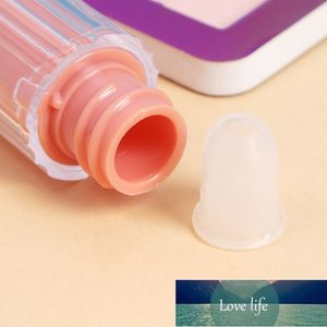 1 PC 4ml Embedded Pink Round Empty Lip Gloss Tube Plastic Lipstick Bottles Cosmetic Packaging Containers lip balm bottle Factory price expert design Quality Latest