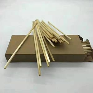 Återanvändbara bambu strånar bambu dricker halm miljövänligt handgjorda naturliga dricksrullar 15cm / 18cm / 20cm / 23cm