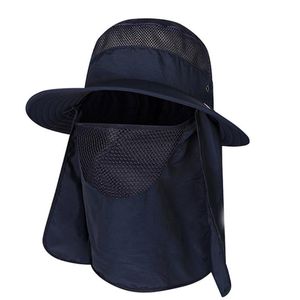 Cappello da sole per esterni con patta sul collo Protezione UV per pesca Escursionismo Giardino Estate traspirante Uomo Donna # LR3 Cappelli a tesa larga