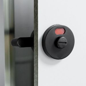 Wholesale toilet partition lock for sale - Group buy Handles Pulls Black Indicator Lock Nylon Plastic Public Toilet Instruction Handle Hardware Parts Partition Indicating Door