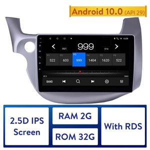 2Din Auto-DVD-Radio GPS-Player 4-Kern Android 10,1 Zoll Touchscreen Bluetooth für 2007–2013 Honda Fit mit Lenkradsteuerung