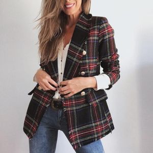 Causal Light Tan Autumn Women Trench Coat Split Joint Elegant Long Sleeve Plaid Windbreaker Korean Coats Women's