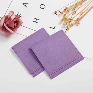 Small Microfiber Velvet Bag Purple Jewelry Pouches for Earrings Necklace Christmas Jewellery Wedding Gift Presents Package