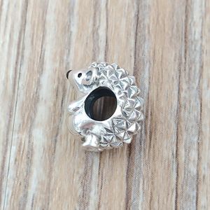 Silver mothers day jewelry making kit pandora Nino the Hedgehog DIY charm strand gemstone bracelet men anniversary gift for her women chain bead necklace 798353EN16