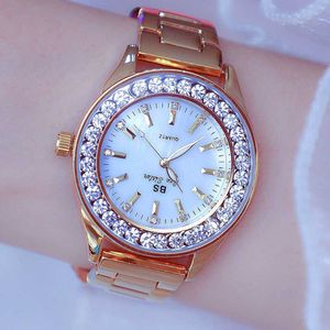 여성 시계 유명 브랜드 드레스 다이아몬드 시계 여성 쿼츠 골드 숙녀 손목 시계 우아한 여성 시계 몽트르 femme 210527