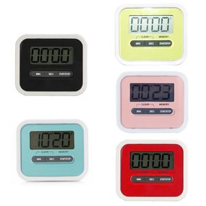 TIMERS FEM FÄRGAR Magnetiskt LCD Digital Kitchen Countdown Timer Alarm Practical Cooking Count Up Loud Clock