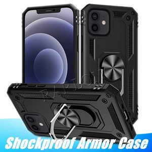 Capas de armadura à prova de choque com suporte e anel de suporte para iPhone 15 Pro Max Samsung Galaxy A05 A05S A15 A25 S24 Ultra S23 FE A14 A34 A54 5G A32 A52 A13 A33 A53 S22 S21