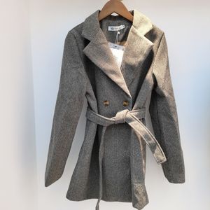 Vår Höst Långärmad Loose Casual Simple Women Suit Jacket Korea Double Breasted Office Lady Woolen Coat 210510