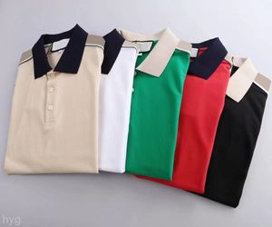 2023ss Tasarımcı Polo Gömlek Erkekler Lüks Polos Casual Erkek T Gömlek Yılan Arı Mektubu Baskı Nakış Moda High Street Man Tee M-3XL