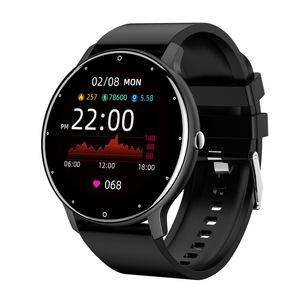 ZL02 Smart Watch gładki okrągły ekran dotykowy IP67 Wodoodporny ciśnienie tętna monitorowanie na rękę ZL02D bransoletka dla mężczyzn