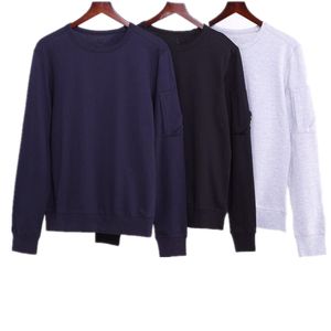 Primavera Autunno Manica lunga Felpe da uomo Tempo libero Coppia Pullover Tendenze europee e americane Abbigliamento da jogging Top semplice da esterno Tasca sul braccio Obiettivo