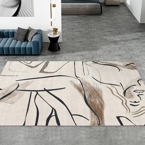 Mattor Ljus Lyx Matta Vardagsrum Ins Nordic Minimalist Abstrakt Coffee Table Blanket Hushållsäng Sovrum Våning