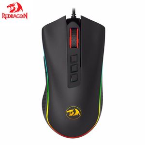 Redragon COBRA M711 Chroma Mouse da gioco cablato 16,8 milioni di colori RGB retroilluminato 10000 DPI 9 pulsanti LED ottico PC Lol