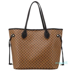 Lüks Tasarımcı Bayan Çanta Totes Messenger Çanta Yüksek Kalite PU Deri Pochette Leopar Kahverengi Çiçek Baskı Çanta Omuz Crossbody