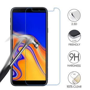 3PCS Screen Protector For Samsung Galaxy A7 A8 A6 J4 J8 J6 Plus Non Full Tempered Glass Compatible with Sam A50 A51 A71 A70 A5 A9 Glasses