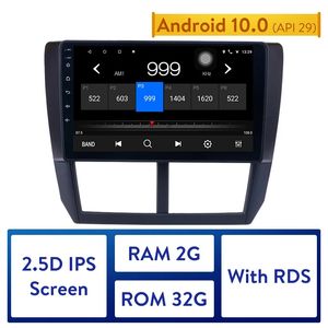 9" Android 10.0 2din Car dvd Multimedia Player For 2008-2012 Subaru Forester Support Steering Wheel Control