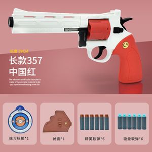 Revolver ZP5 Pistol Launcher Blaster Soft Bullet Toy Gun Foam Dart Pneumatic Pistola Modell för pojkar Vuxen Födelsedagspresent