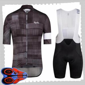 Rapa equipe ciclismo mangas curtas jersey (babador) conjuntos de calções homens verão respirável estrada roupas de bicicleta MTB roupas de bicicleta esportes uniforme y21041440