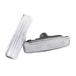 Reflektory samochodowe Pack Clear Len Front Side Marker Lamps z LED Lights dla E39 Series Zderzak x4x4cm Repace