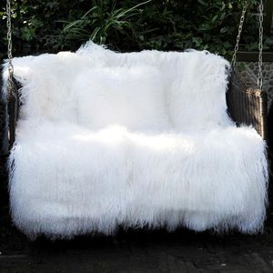 Cobertores CX-D-23B Super macio de pele lã longa e ful