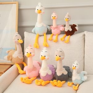 Animali ripieni Cartoon Peluche Giocattoli Peluche Ins Carino Imitazione Ostrich Doll Peluche Peluche Flamingo Duck Dolls Bambini Bambini Pidulizione per dormire