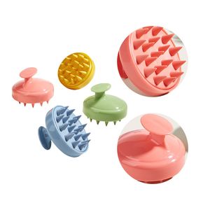 Hair Scalp Massager Shampoo Brush Silicone Head Washer Handheld Shower Scrubber Cleansing Brush for Removing Dandruff TX0075