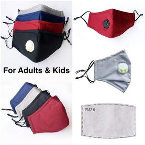 DHL Designer Kinder/Erwachsene Baumwolltuch PM2.5 Anti-Staub-Maske Vliesstoff Waschbare Kinder-Cartoon-Masken